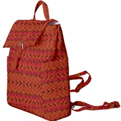 Red Pattern Buckle Everyday Backpack by Sparkle