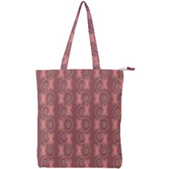 Flowers Pattern Double Zip Up Tote Bag by Sparkle