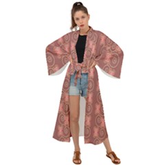 Flowers Pattern Maxi Kimono by Sparkle