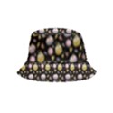 Shiny Pumpkins On Black Background Inside Out Bucket Hat (Kids) View1