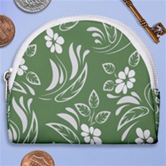 Folk Flowers Pattern Floral Surface Design Seamless Pattern Horseshoe Style Canvas Pouch by Eskimos