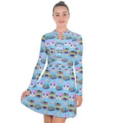 Look Cat Long Sleeve Panel Dress by Sparkle