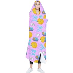 Cartoon Pattern Wearable Blanket by Sparkle