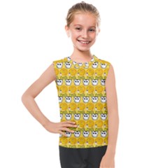 Cartoon Pattern Kids  Mesh Tank Top by Sparkle