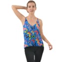 Bright Butterflies Circle In The Air Chiffon Cami View1