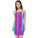 Warped Stripy Dots Summer Tie Front Dress View1