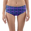 Pattern Reversible Mid-Waist Bikini Bottoms View3