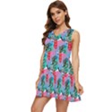 Retro Snake Tiered Sleeveless Mini Dress View3