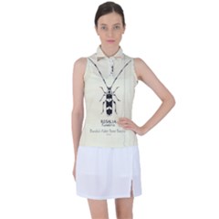 Banded Alder Borer  Women s Sleeveless Polo Tee by Limerence