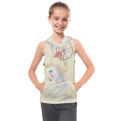 Clown Maiden Kids  Sleeveless Hoodie by Limerence