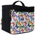 Multicolored Butterflies Make Up Travel Bag (Big) View1