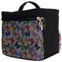 Multicolored Butterflies Make Up Travel Bag (Big) View2