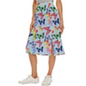 Watercolor Butterflies Midi Panel Skirt View2