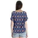 Corgi  V-Neck Flutter Sleeve Top View2