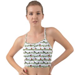 Bullfinches On The Branches Mini Tank Bikini Top by SychEva