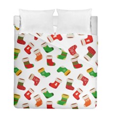 Christmas Socks  Duvet Cover Double Side (full/ Double Size) by SychEva