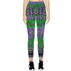 A Island Of Flowers In The Calm Sea Pocket Leggings  by pepitasart