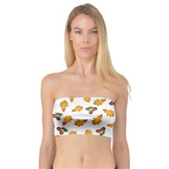 Oak Leaves And Acorns Bandeau Top by SychEva