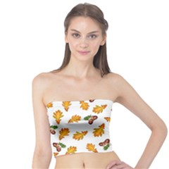 Oak Leaves And Acorns Tube Top by SychEva