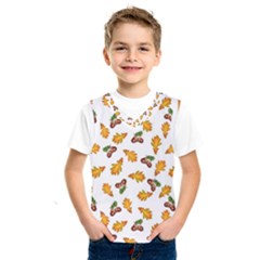 Oak Leaves And Acorns Kids  Basketball Tank Top by SychEva