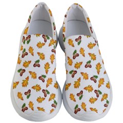 Oak Leaves And Acorns Women s Lightweight Slip Ons by SychEva