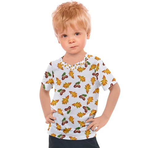 Oak Leaves And Acorns Kids  Sports Tee by SychEva