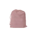 Abstrait carreaux rose/blanc Drawstring Pouch (Small) View2
