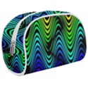 Abstract rainbow curves pattern Make Up Case (Medium) View1