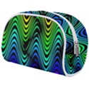 Abstract rainbow curves pattern Make Up Case (Medium) View2