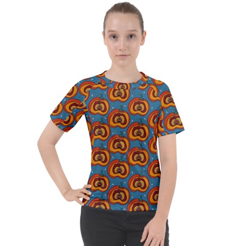 Pumpkin In Pumpkin Women s Sport Raglan Tee by SychEva