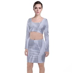 Illusion Waves Top And Skirt Sets by Sparkle