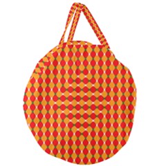 Illusion Blocks Pattern Giant Round Zipper Tote by Sparkle