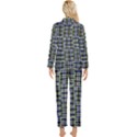 Blocks Illusion Womens  Long Sleeve Pocket Pajamas Set View2