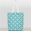 Illusion Blocks Pattern Full Print Rope Handle Tote (Small) View1