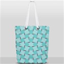 Illusion Blocks Pattern Full Print Rope Handle Tote (Small) View2