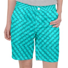 Illusion Waves Pattern Pocket Shorts by Sparkle