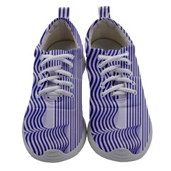 Illusion Waves Pattern Athletic Shoes by Sparkle