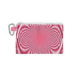 Illusion Floral Pattern Canvas Cosmetic Bag (small) by Sparkle