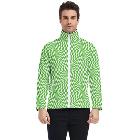 Illusion Waves Pattern Men s Bomber Jacket by Sparkle