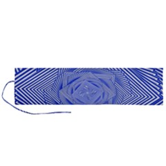 Illusion Waves Pattern Roll Up Canvas Pencil Holder (l) by Sparkle