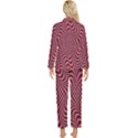 Illusion Waves Pattern Womens  Long Sleeve Pocket Pajamas Set View2