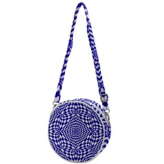 Illusion Waves Pattern Crossbody Circle Bag by Sparkle