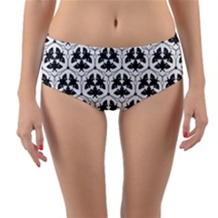 Night Moths Reversible Mid-waist Bikini Bottoms by SychEva