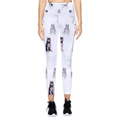 Husky Dogs With Sparkles Pocket Leggings  by SychEva