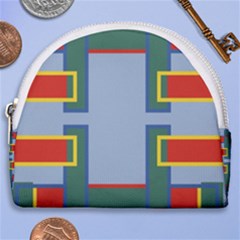 Abstract Pattern Geometric Backgrounds   Horseshoe Style Canvas Pouch by Eskimos