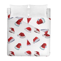 Red Christmas Hats Duvet Cover Double Side (full/ Double Size) by SychEva