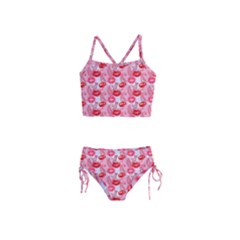 Rose Lips Girls  Tankini Swimsuit by Sparkle