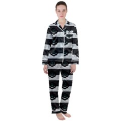 Geometry Satin Long Sleeve Pajamas Set by Sparkle