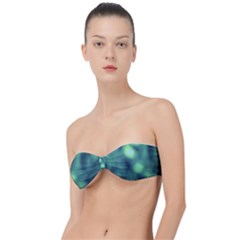 Green Vibrant Abstract Classic Bandeau Bikini Top  by DimitriosArt