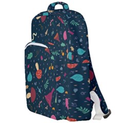 Bright Mushrooms Double Compartment Backpack by SychEva